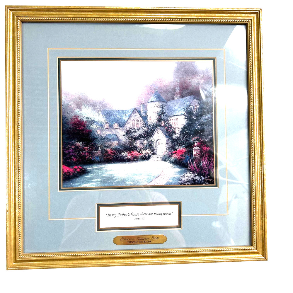 Thomas Kinkade "Beyond Autumn‎ Gate" 1998 COA